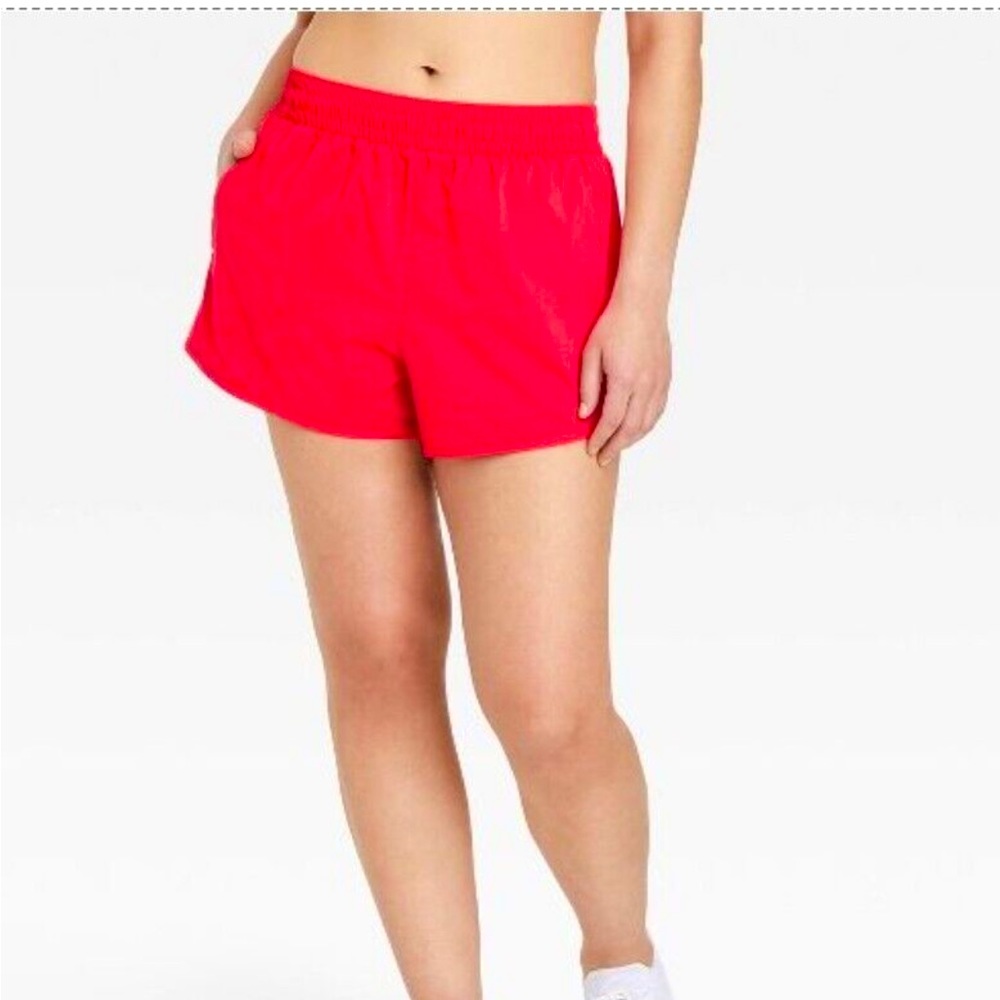 Mid-Rise Run Shorts 3" 🍒 RED